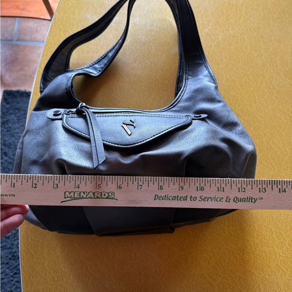 Simply Vera by Vera Wang Black Leather Hobo Bag - Picture 2 of 6